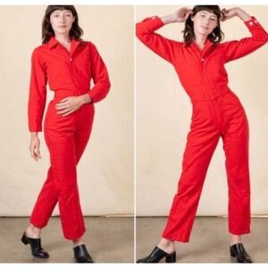 Big Bud Press Mustang Red Everyday Jumpsuit Size S